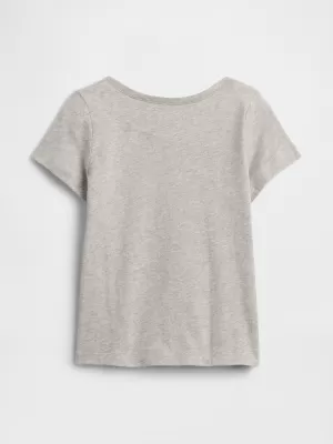 Detské tričko GAP LOGO TEE 768901-03 HEATHER GREY