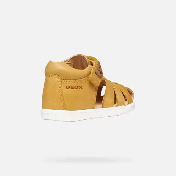  Chlapci prvé kroky GEOX SANDAL MACCHIA B254VA000CLC2003 ŽLTÁ 