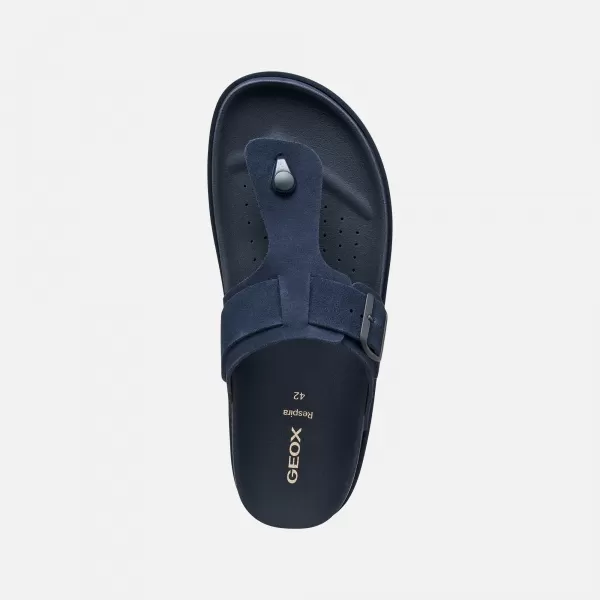  Pánske šľapky GEOX PARNAIBA G014437 TMAVO MODRÁ 