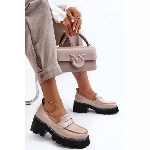  Dámske mokasíny D&A MR870-32 BEIGE 