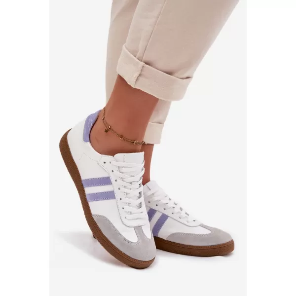  Dámske tenisky ZAZOO N1068 WHITE/BLUEPURPLE 