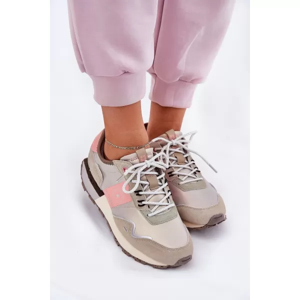  Dámske tenisky BIG STAR RR274243 PINK / GREY Big Star Shoes 