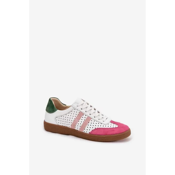  Dámske tenisky ZAZOO N1318 PINK/WHITE/GREEN 