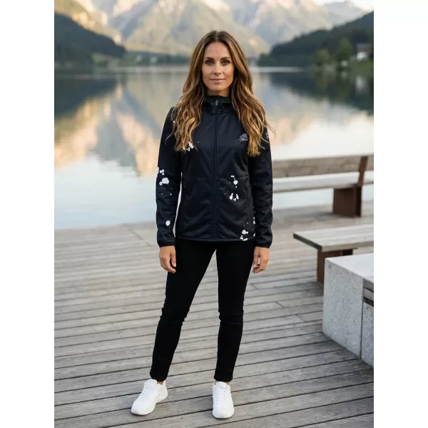  Dámska softshellová bunda premium ALTISPORT VOJ/ALW077JACK01 ČIERNA 