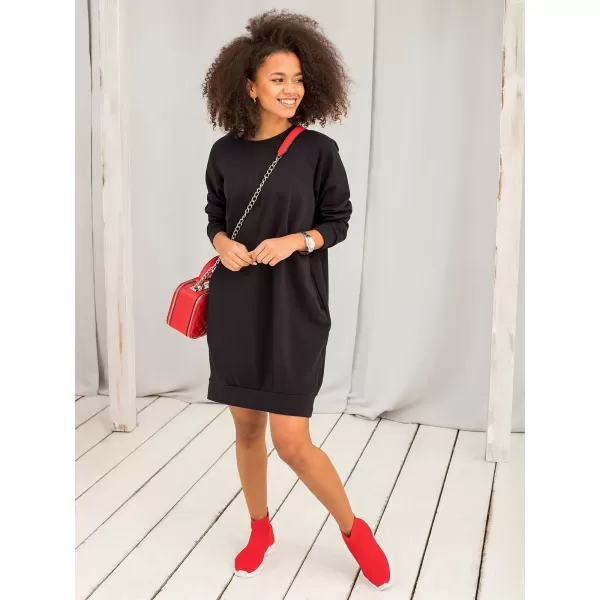  Dámske šaty BASIC FEEL GOOD RV-TU-5184.93P NOIRE 