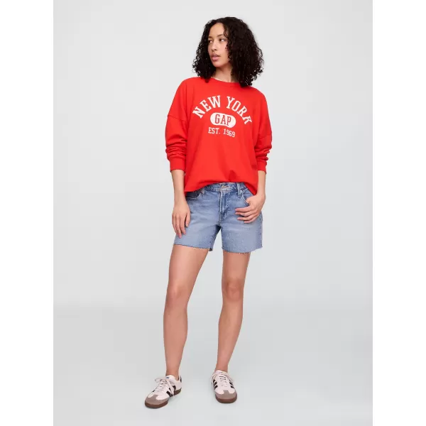  Dámska mikina GAP LOGO SWEATSHIRT 769308-01 POSTER RED 