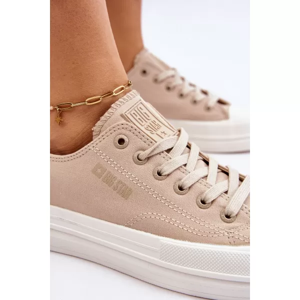  Dámske tenisky BIG STAR LL274969 BEIGE Big Star Shoes 