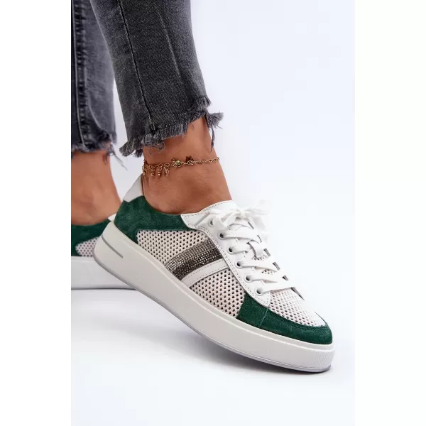  Dámske tenisky D&A LR110 WHITE/GREEN 