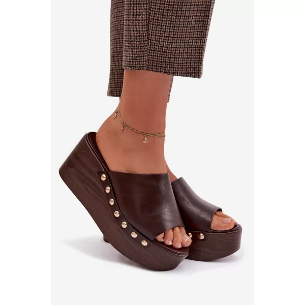  Dámske šľapky BOTO FARINELLE 41623 BROWN 