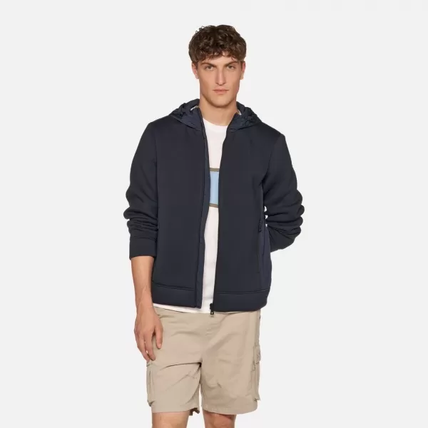  Pánsky sveter GEOX SWEATER G012321 TMAVO MODRÁ 