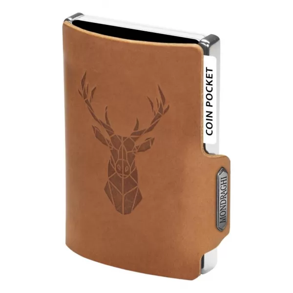  Peňaženka MONDRAGHI Silhouette Modern Deer CARAMEL 