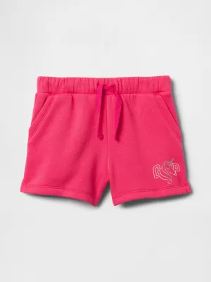 Detské kraťasy GAP LOGO SWEATSHORTS 743505-00 RASPBERRY