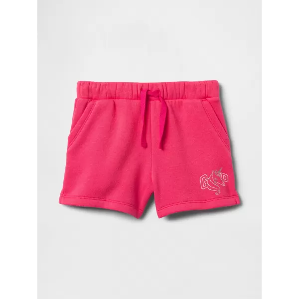  Detské kraťasy GAP LOGO SWEATSHORTS 743505-00 RASPBERRY 
