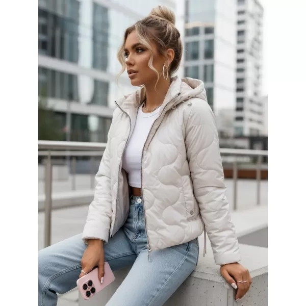  Dámska bunda DSTREET TY3582 BIELA 