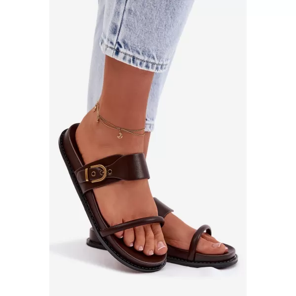  Dámske šľapky BOTO SARILISSE 41610 BROWN 