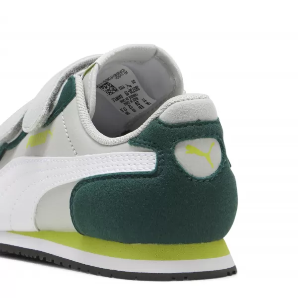  Detská obuv PUMA CABANA RACER SL 20 V PS 383730-19 SVETLOŠEDÁ/BIELA/TMAVÁ MYRTA 