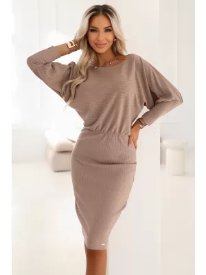 Šaty NUMOCO LARA 399-4 MOKA PENA