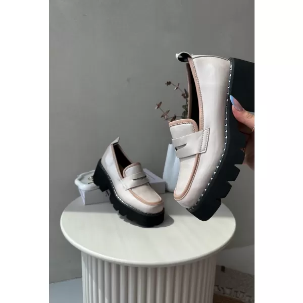  Dámske mokasíny D&A MR870-32 BEIGE 