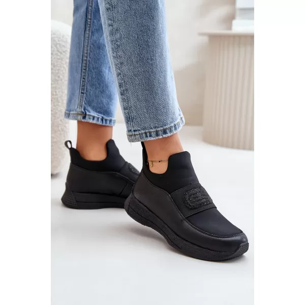  Dámske topánky na platforme ARTIKER 55C0035 BLACK 