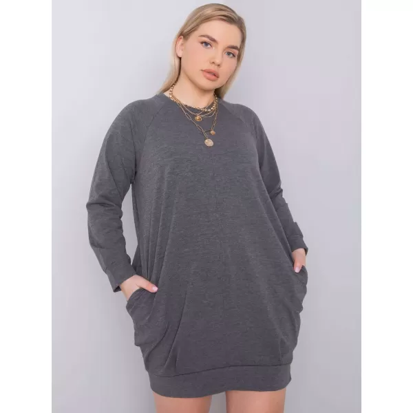  Dámske šaty BASIC FEEL GOOD RV-SK-6296.99 DARK GREY 