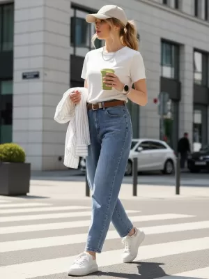 Dámske nohavice DSTREET UY2885 MODRÁ