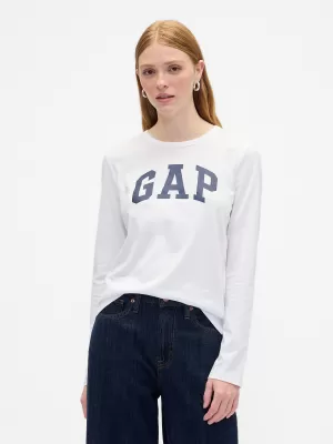 Dámske tričko GAP CREW LONGSLEEVE TEE 846968-04 WHITE UK
