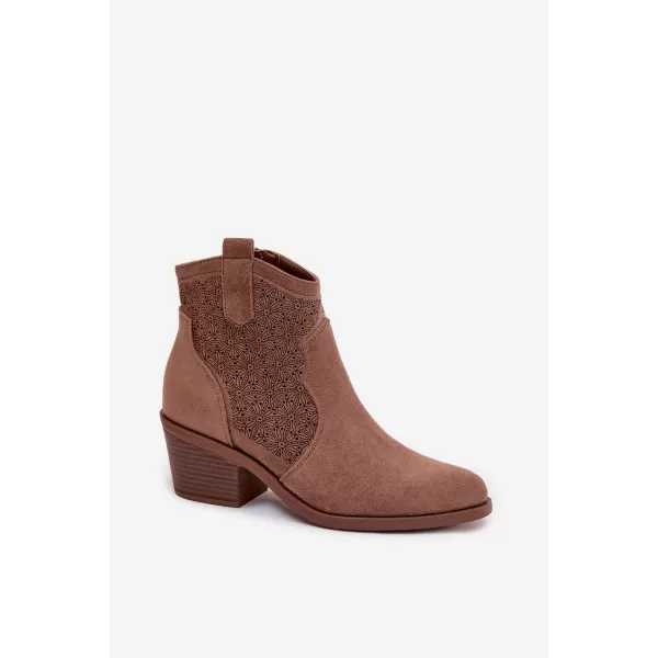  Dámske topánky S.BARSKI HY61-8013 COFFEE 