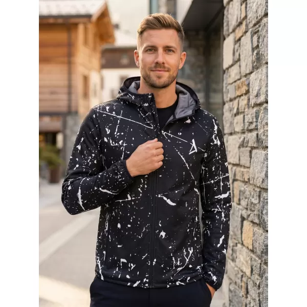  Pánska softshellová bunda premium ALTISPORT VOJ/ALM034JACK01 ČIERNA 