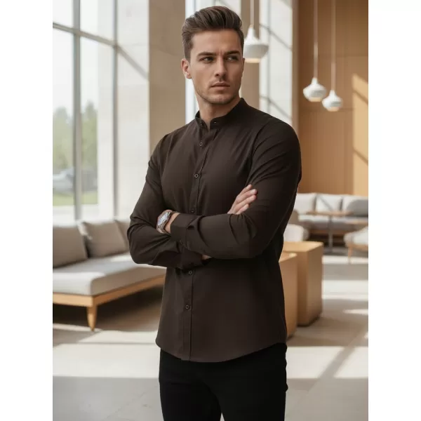  Pánska košeľa DSTREET DX2678 HNEDÁ 