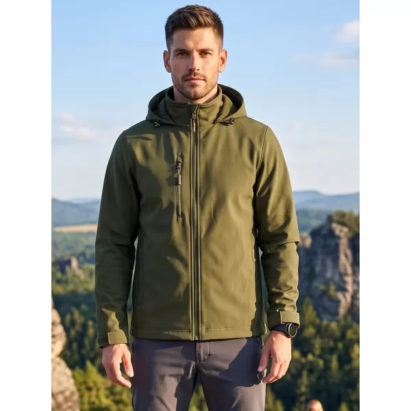  Pánska softshellová bunda ALTISPORT NoPrint NP/ALM845 MILITARY 