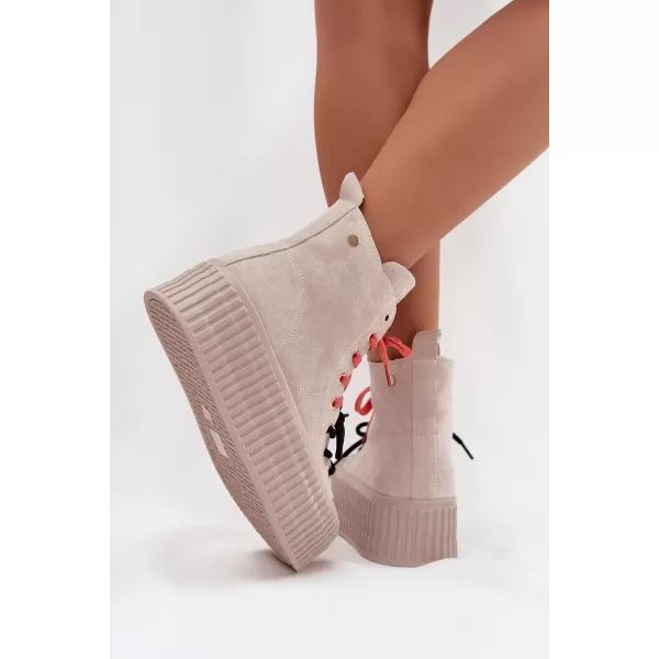  Dámske topánky GOE SS2N4047 BEIGE 