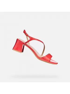 Dámske sandále GEOX NEW ERAKLIA 50 T01 G012947 ČERVENÁ