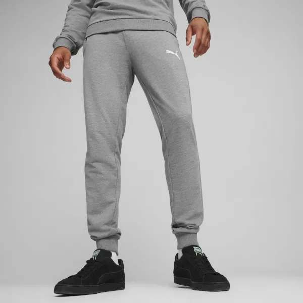  Pánske tepláky PUMA TEAMGOAL CASUALS PANTS 658598_33 MEDIUM GRAY HEATHER/WHITE 