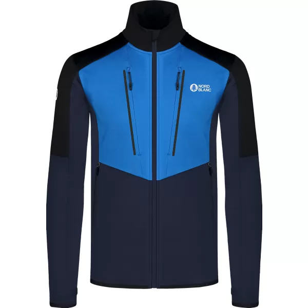  Pánska mikina powerfleece NORDBLANC GROAN NBWFM8282 MODRÁ 