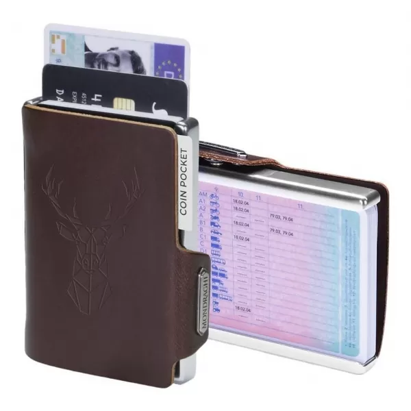  Peňaženka MONDRAGHI Silhouette Modern Deer BROWN 