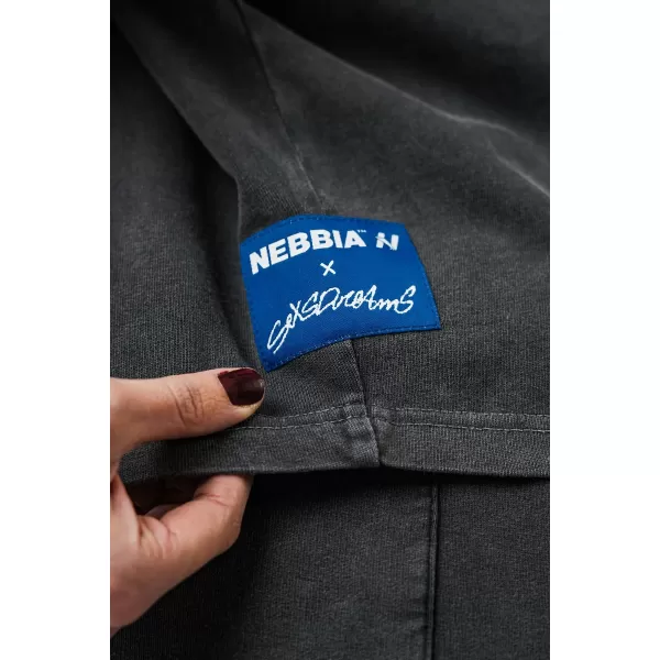  Dámske oversized tričko NEBBIA x Sexsdreams 814 BLACK 