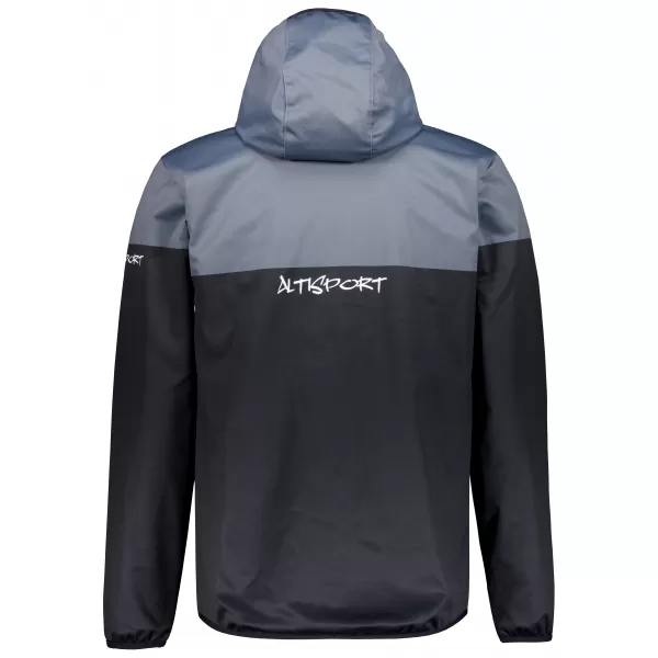  Pánska softshellová bunda premium ALTISPORT VOJ/ALM051JACK01 ŠEDOČIERNA 