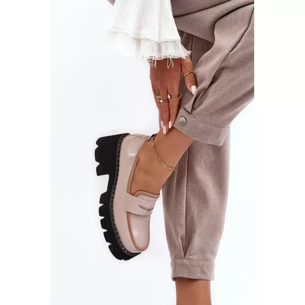 Dámske mokasíny D&A MR870-32 BEIGE 