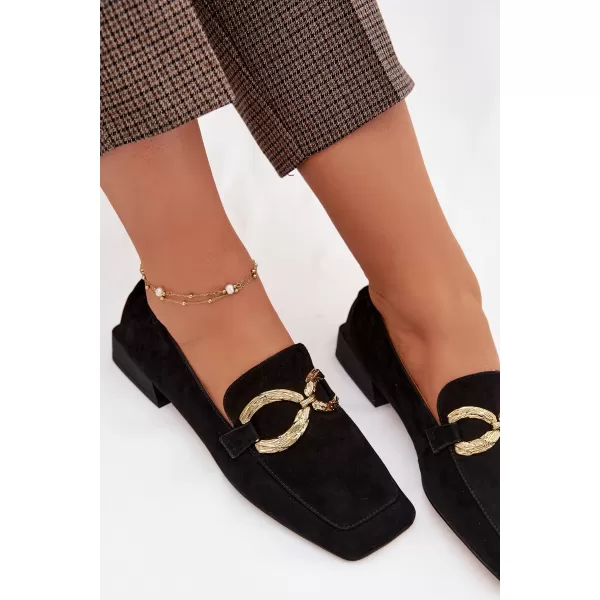  Dámske mokasíny D&A CR61-3115 BLACK 
