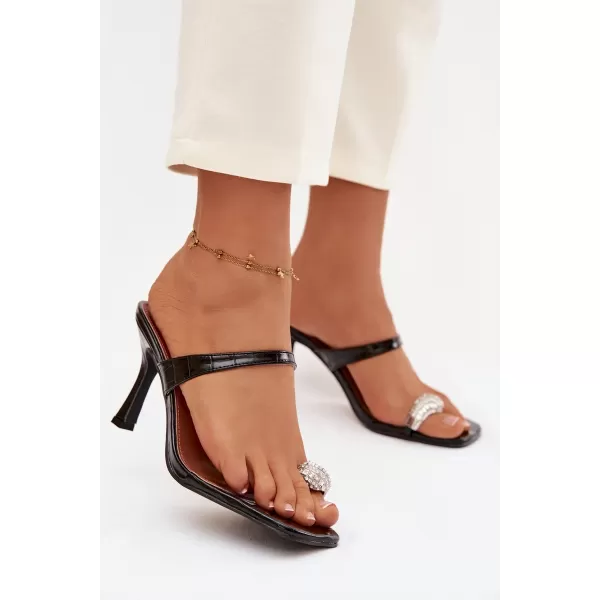  Dámske lodičky na podpätku BOTO LORISSA 41452 BLACK 