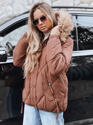 Dámska bunda DSTREET TY5231 HNEDÁ