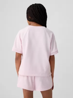 Detské tričko GAP RAGLAN PULLOVER 427789-00 LIGHT PEÓNY
