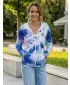 Dámska mikina na zips premium ALTISPORT VOJ/ALW127MI02 MODRÁ/FIALOVÁ