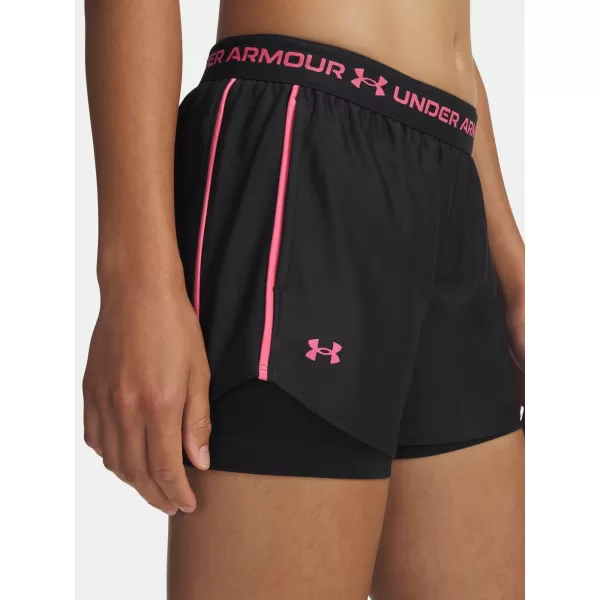  Dámske kraťasy UNDER ARMOUR TECH PLAY UP 2IN1 SHORTS 1389895-002 ČIERNA 
