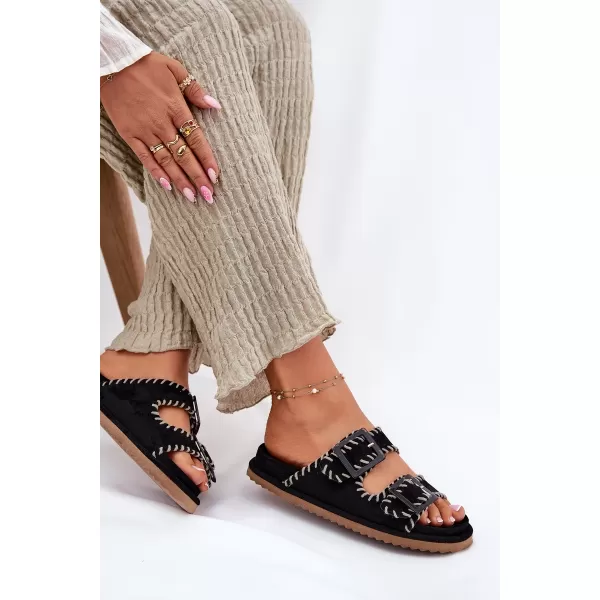  Dámske šľapky BOTO VISLEY 37423 BLACK 
