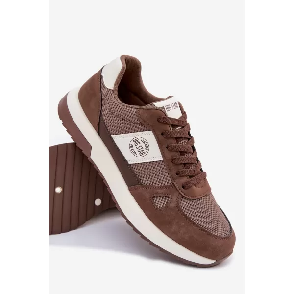  Pánske tenisky BIG STAR TT174353 BROWN/BEIGE Big Star Shoes 