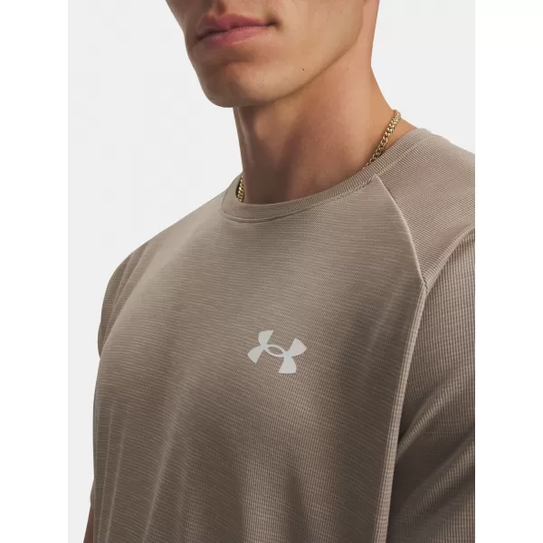  Pánske tričko UNDER ARMOUR UA TECH TEXTURED SS 1382796-203 HNEDÁ 