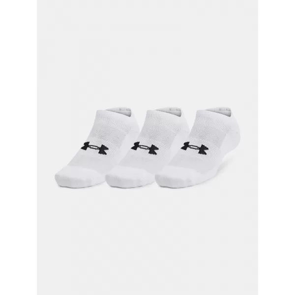  Ponožky UNDER ARMOUR UNISEX UA TC NO SHOW (3 PÁRY) 1386313-100 BIELA 