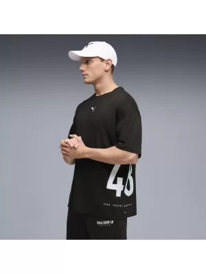 Pánske tričko PUMA M GRAPHIC OVERSIZED TEE 528528_01 PUMA ČIERNA