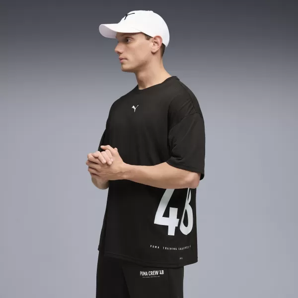  Pánske tričko PUMA M GRAPHIC OVERSIZED TEE 528528_01 PUMA ČIERNA 